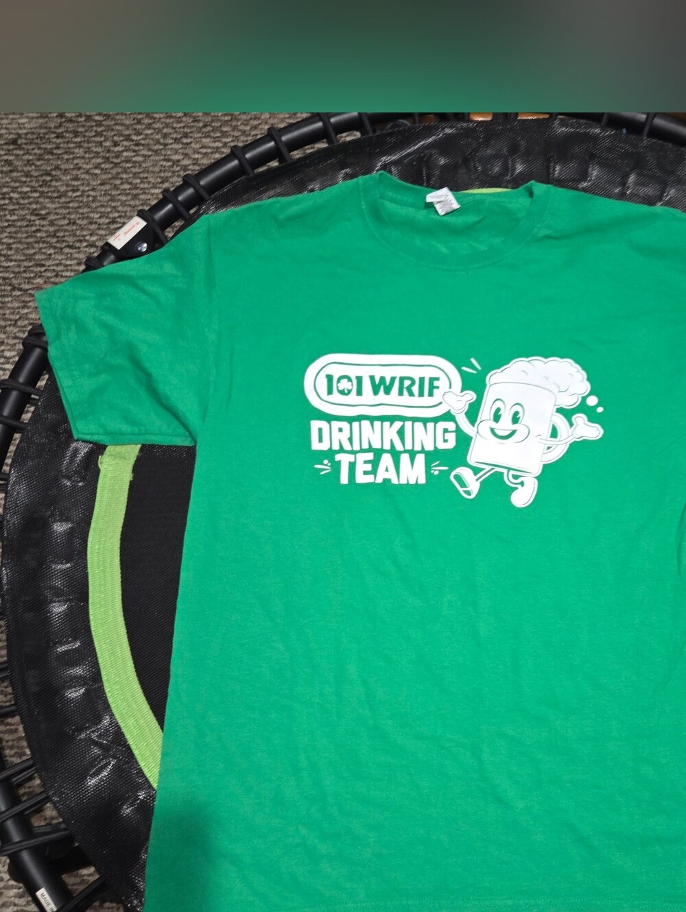 M&O Gold Bright Green Crew Neck Tee St Patrick's Day Drinking Team